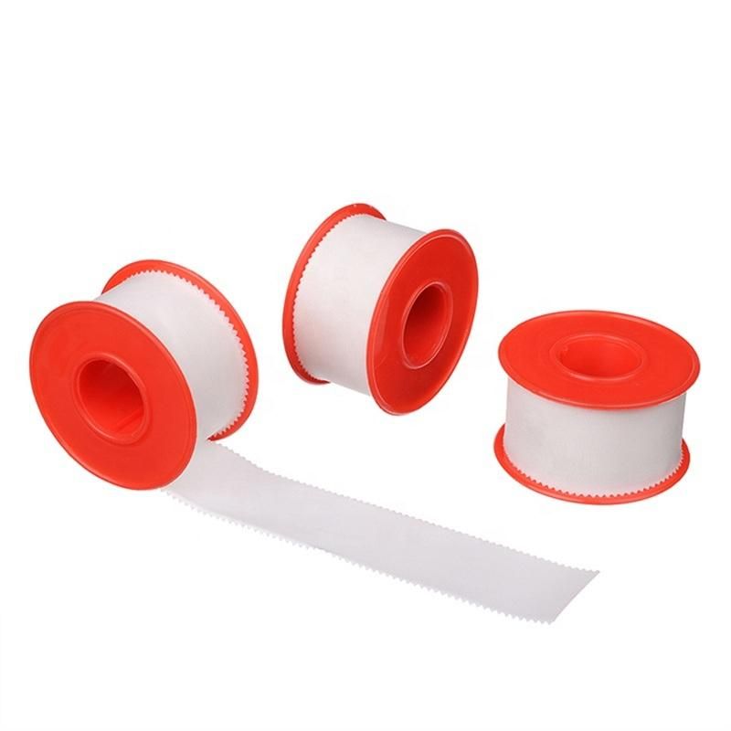 Zinc Oxide Tape Adhesive Plaster Breathable Waterproof Athletic Tapes Easy-Tear Perforated Rolls