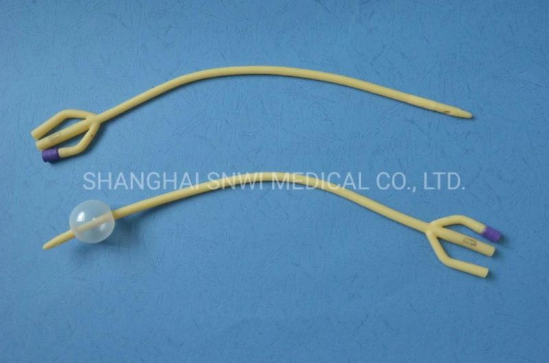 Medical 2/3 Way Urinary Catheter Hydrophilic Coating Catheters Pediatric or Adult Sizes Fr6 to Fr26 Sterile Urine Nelaton Silicone Coated Latex Foley Catheter