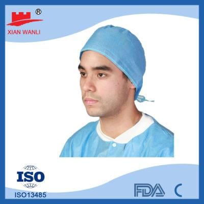 Factory Price Green Head Blue Nonwoven Disposable Doctor Cap