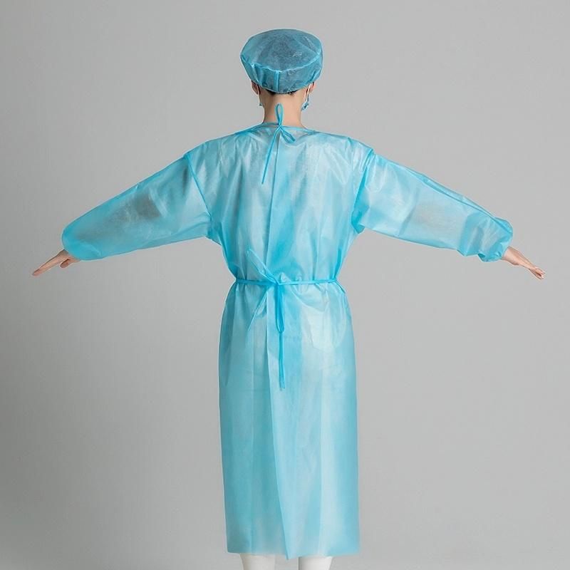 Disposable Medical Work Clothes Isolation Suit PP/PE Isolation Gowns