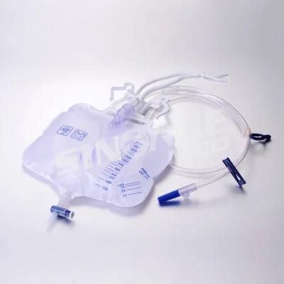 Hospital 2000ml Disposable Urinary Drainage Bag for Patients