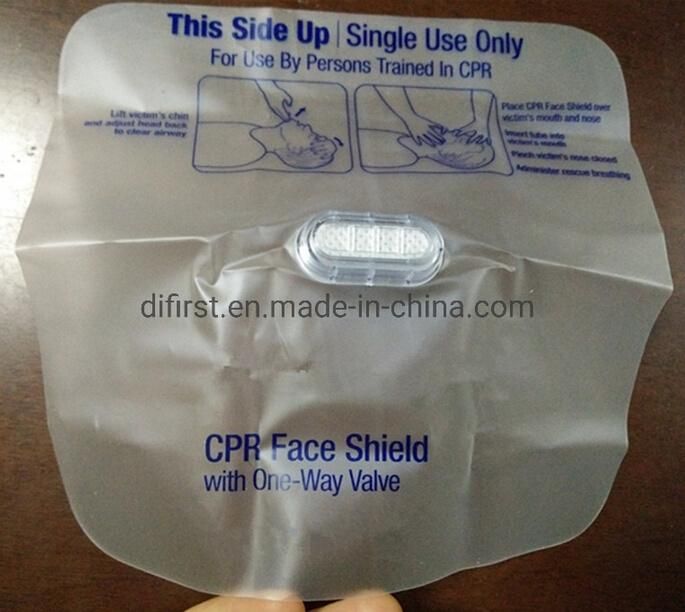 Medical Equipment Disposable Face PVC One-Way Valve CPR Mask