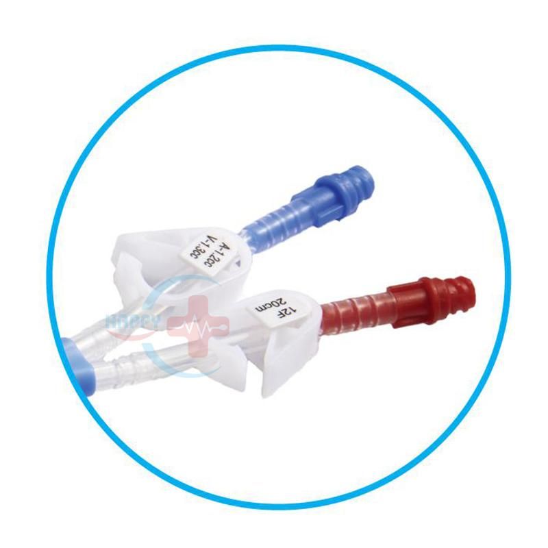 Hc-U009 High Quality Disposable Medical Long Term/Single/Double/Triple Lumen Hemodialysis Dialysis Catheter