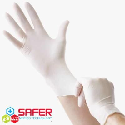 Latex Glove Examination with Powder Free 240mm High Quality