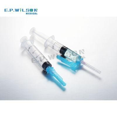 1ml 2ml 3ml 5ml 10ml 20ml Medical Disposable Safe Clip Syringe with Needle