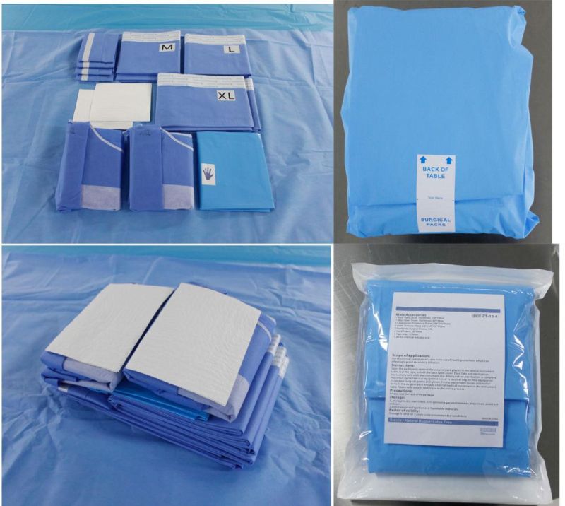 Good Quality Medical Surgical Drape Laparotomy Pack with Low Price