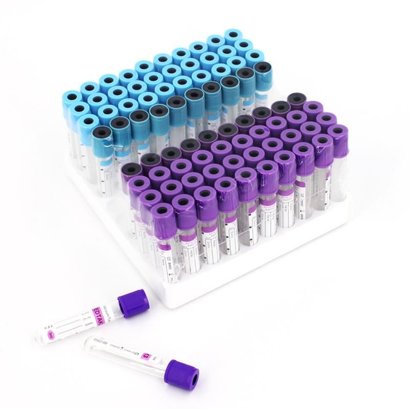 Medical Disposable Supply Glass or Pet EDTA K2 K3 Plain Gel&Clot Heparin ESR Vacuum or Non-Vacuum Blood Collection Test Tube