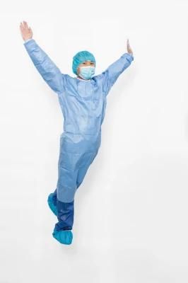 Surgical Gown Medical Waterproof Plastic SMS Non-Woven Fabric Disposable Protective Isolation Surgical Gown