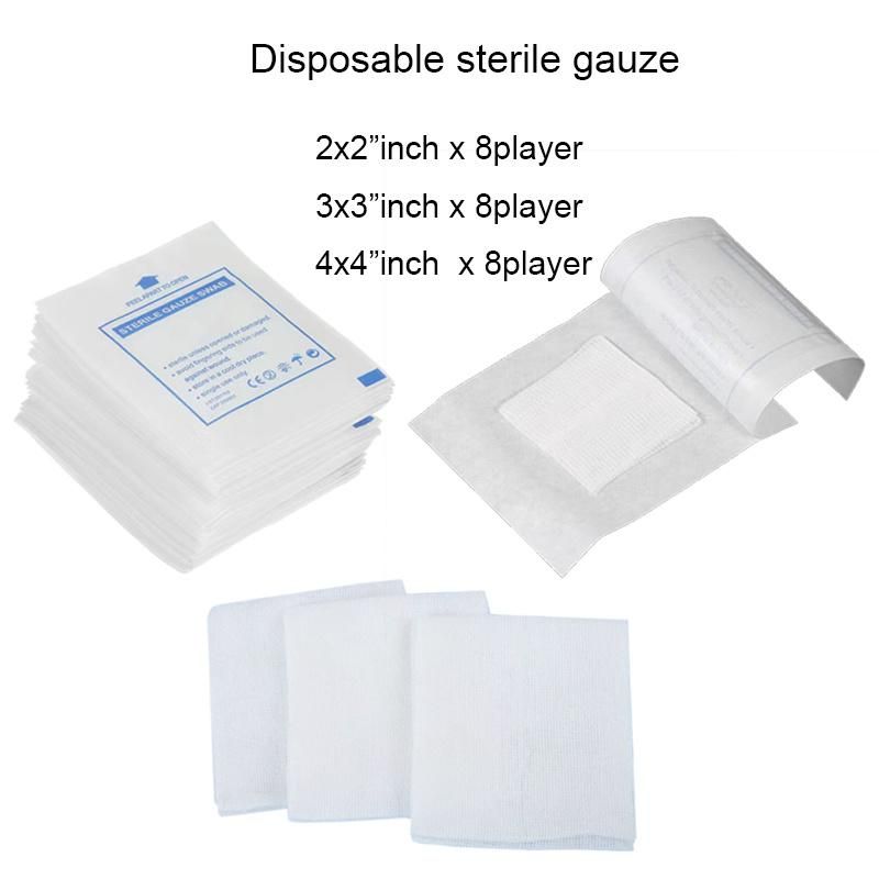 6ply 8ply 12ply Gauze Fabric Swab 10X10cm 5X5cm Sterile Gauze Pads Medical Gauze Bandage