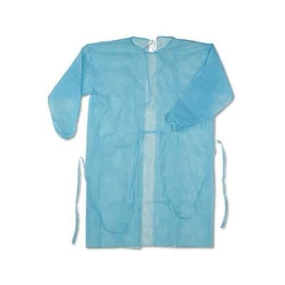 Customized Disposable Isolation Gown with PP PP+ PE, SMS, SMMS Nonwoven Fabric