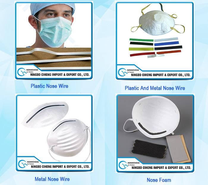 Wire Respirator Accessories Plastic Disposable Medical Face Mask Nose Clip