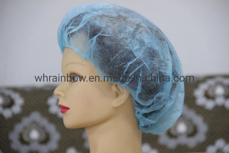 Disposable Plastic Strip/Clip/Bouffant/Mop/Nonwoven/PP Cap Shower/Bathing/Hotel Cap /Nurse/Doctor Cap /Medical/Surgical Cap with Elastic Polypropylene Fabric