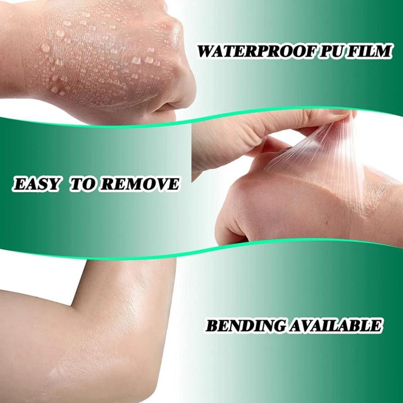 Sterilized PU Film Tattoo Aftercare Elastic Adhesive Bandage Wound Dressing Waterproof Tape