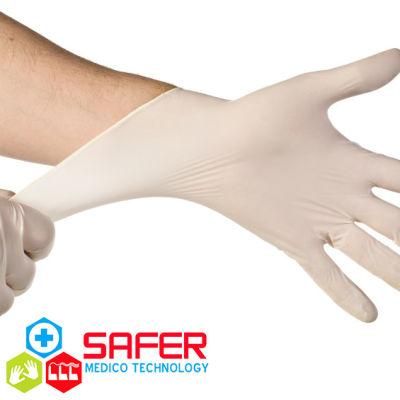 Malaysia Latex Glove with Powder Free Non Sterile Ambidextrous