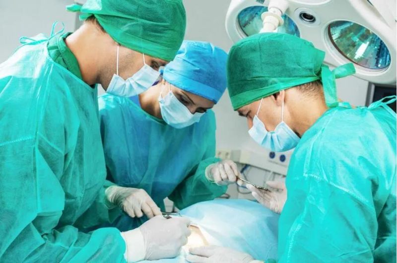 Disposable Doctor Non-Woven Medical Surgical Caps Head Cover Surgical Caps for Hospital