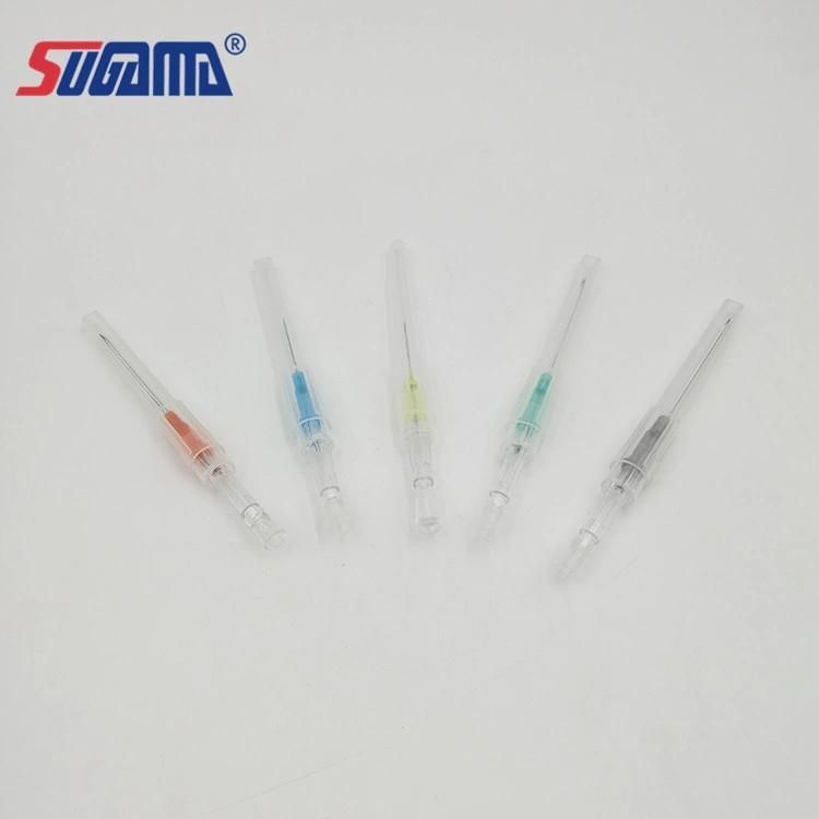 Medical Disposable IV Cannula Catheter with Injection Port with Wing