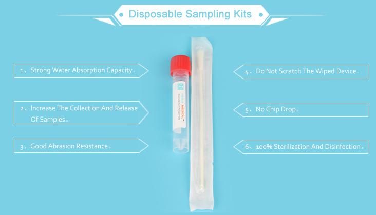 Disposable Viral Tansport Medium Vtm Collection Swab Kit