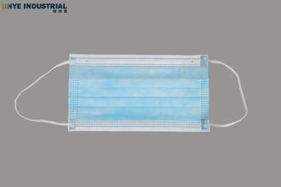 Disposable 3-Ply Surgical Mask Made of 3 Layers of Non-Woven Fabric with Adjustable Nose Clip and Elastic Ear Loop