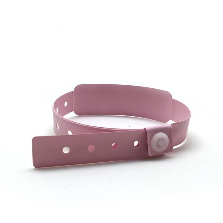 One off Use Face Wide Vinyl Material Wrist Band for Events with RFID