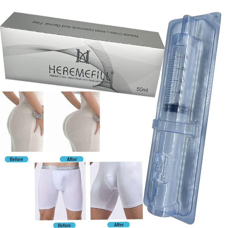 Heremefill Selling 50ml Breast Dermal Filler Enlargement Ha Acido Hyaluronico Buttock