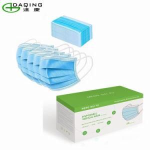 Disposable Surgical Mask Three Layers Nonwoven Fabric Face Mask En 14683 Disposable Medical Surgical Face Mask