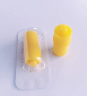 Disposable Yellow Heparin Cap Transparent Heparin Cap with CE&ISO