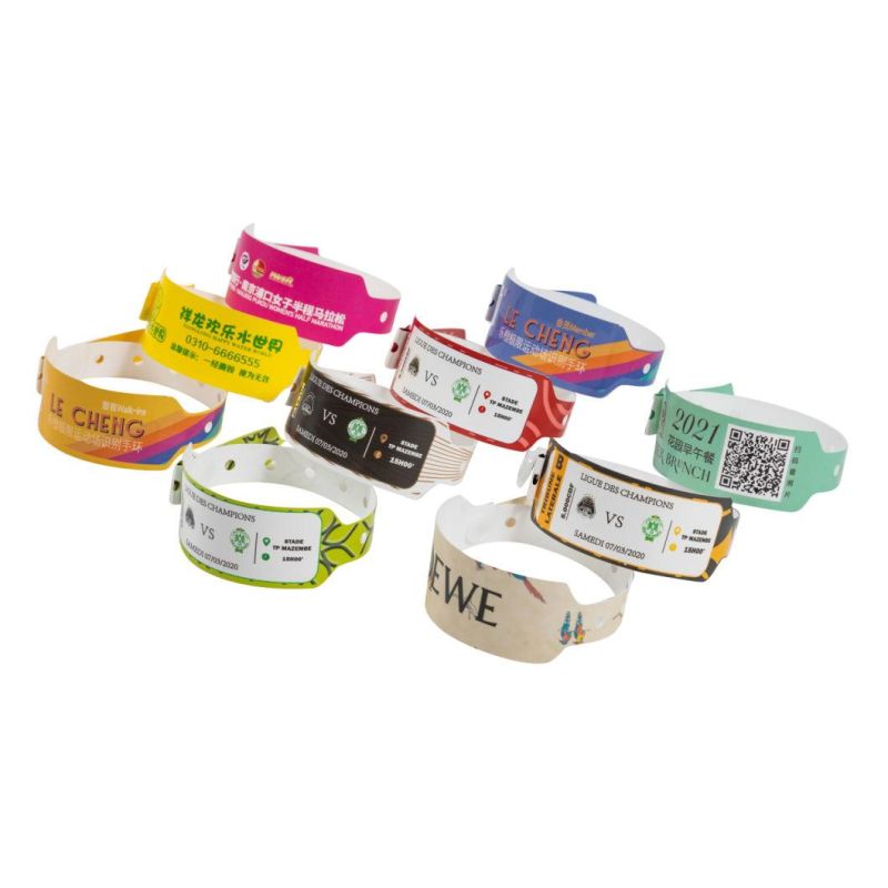 Plastic Wristbands Paper Wristbands Bracelet for Events