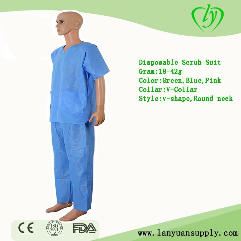 Wholesale Producer Disposable Non Woven Short Sleeves Patient Surgical Isolation Gowns