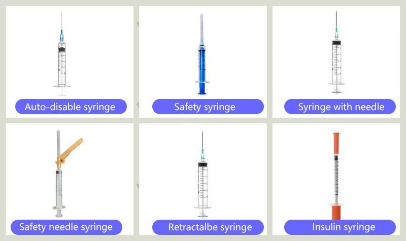 Needle Retractable Safety Syringe with CE/FDA