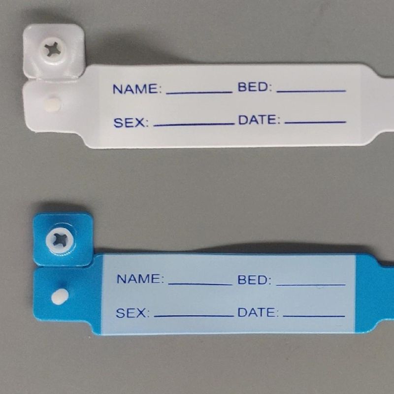 Writable Disposable Medical Adjustable PVC Child  Patient Identification Bracelet