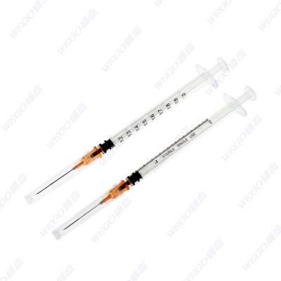 Medical Disposable Sterile Injection Syringe for Vaccine Injection with CE ISO