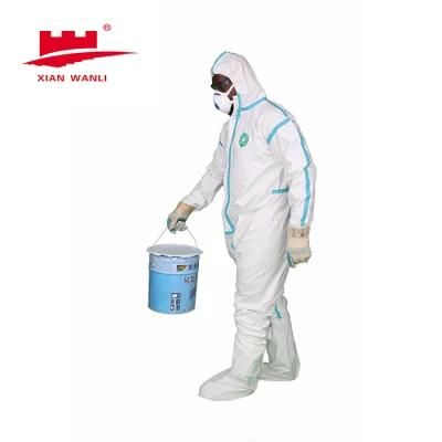 Type 4/5/6 Heat Sealed Tape Seam Disposable Microporous Medical Coverall