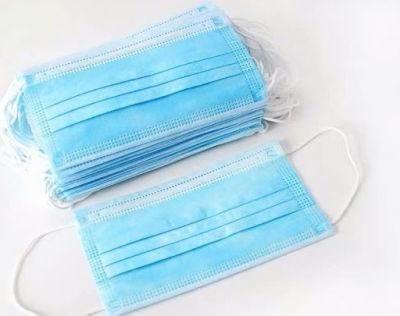 Medical Grade Pm2.5 Non Woven 3 Ply Disposable Earloop Face Mask