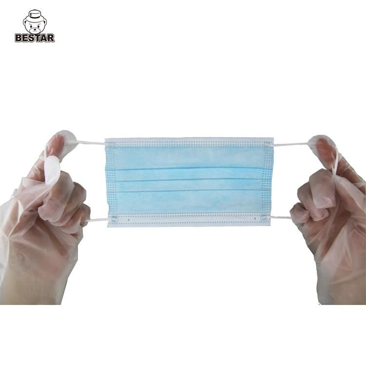 CE Certified Nonwoven Disposable Type Iir En14683 Bfe99% Fluid Resistant Surgical Medical Face Mask with Earloop China