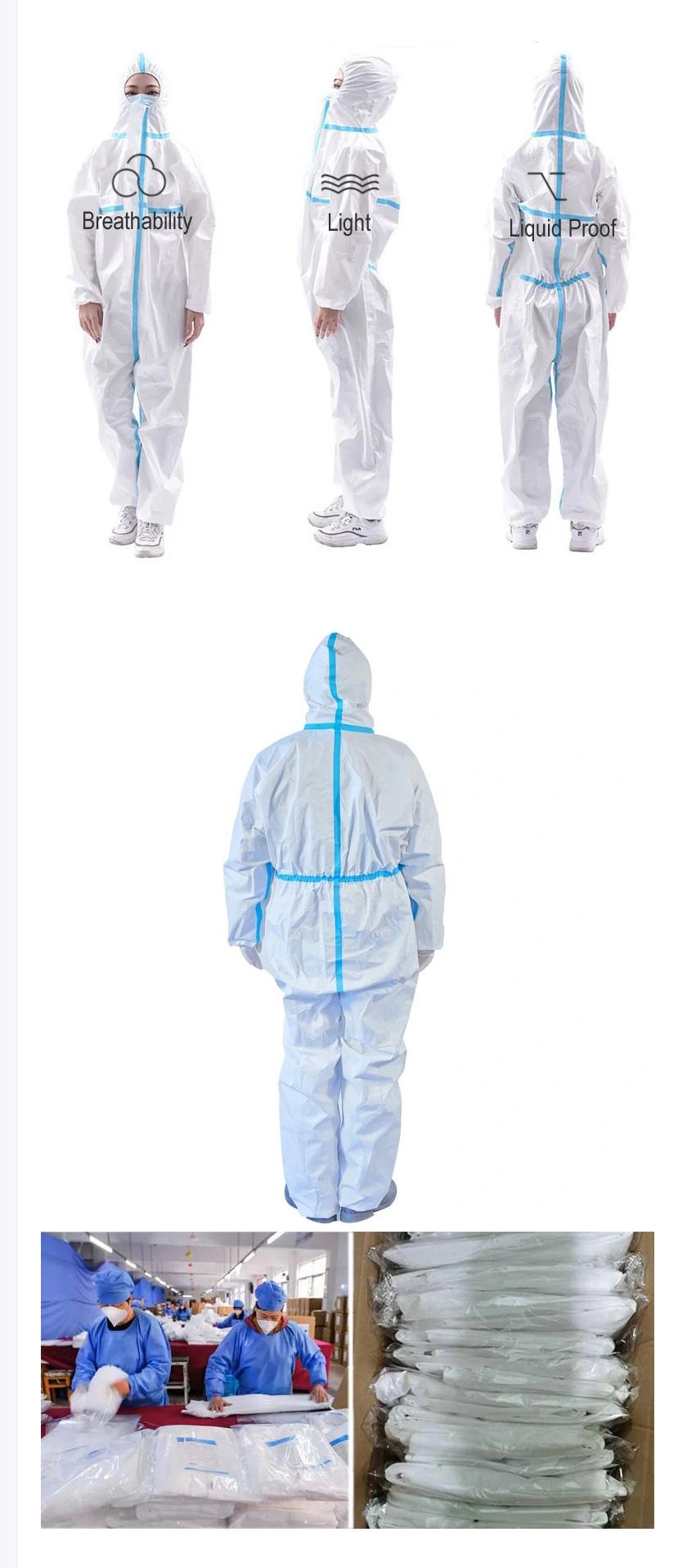 Safety Clothes Coverall Medical Protective Clothing Disposable Isolation Gown