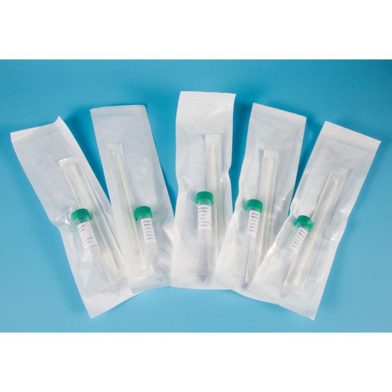 Virus 2ml Viral Transport Tube Media Viral Sampling Test Kits with Nasal Swab