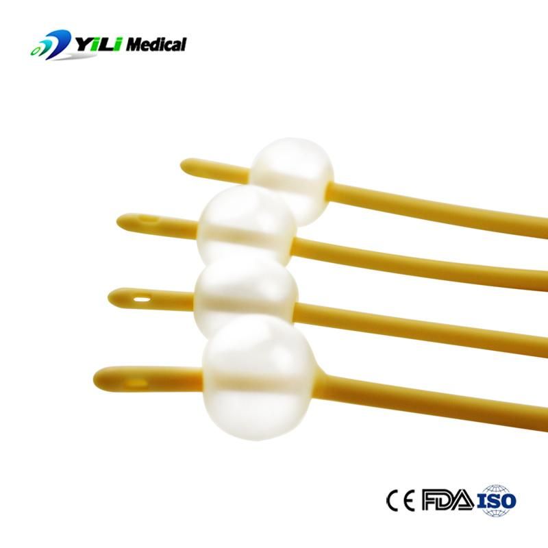 2 Way 3 Way Latex Foley Catheters with Silicone Coating or Hydrophilic Coating for Urine Drainage