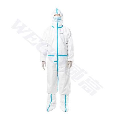 Full Length Coverall Disposable Safety Isolation Clothing Protective Suits