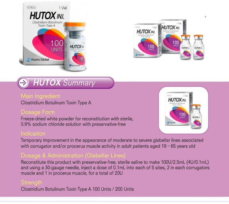 Innotox Botulax Meditoxin Nabota Rentox 50 Units100u 150u 200u Type