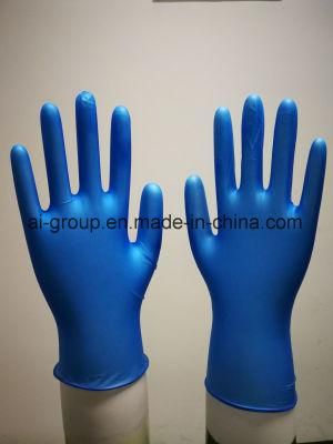 Blue Vinyl Glove for Electronic Factory/Medical Exam/Food Service