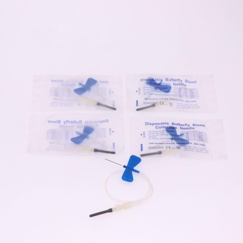 Butterfly Blood Collection Needle Disposable Safety Two Wings Blood Collection