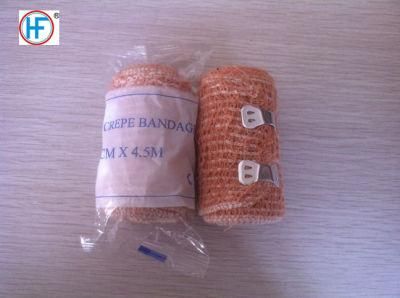 Mdr CE Approved Hengfeng OEM Skin Color Cleaning Resistant Hemostasis Elastic Crepe Bandage