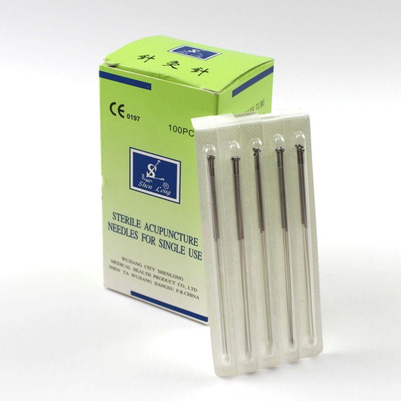 Acupuncture Needles with Silver Handle