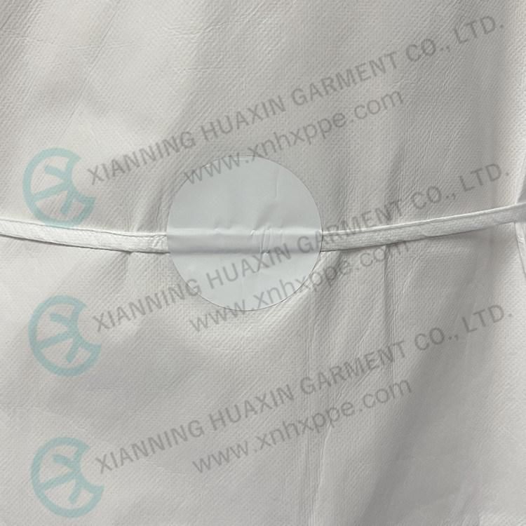 CE Certified Microporous Surgical Gown Disposable Type6 Isolation Gown with Elastic Cuff