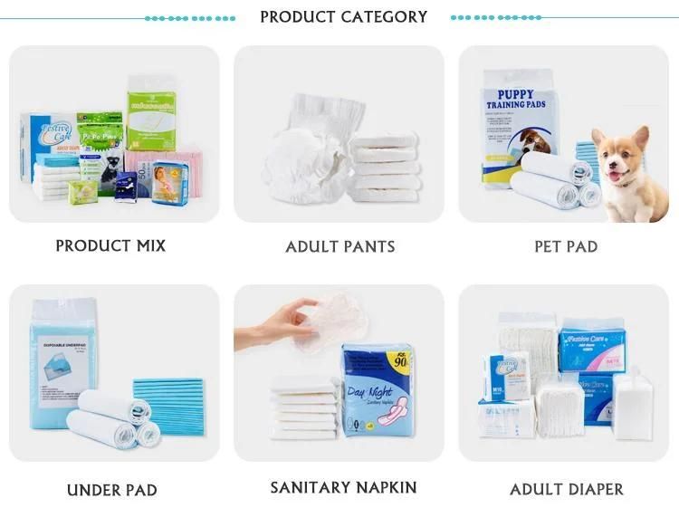 Customizable High Absorbent Blue Disposable Absorbent Hygiene Sheet Incontinence Bed Adult Personal Care Disposable Bed Pad