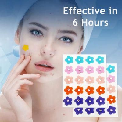 Alps Hydrocolloid Flower Shape Diamond Ornament Customized Pimple OEM Acne Patch