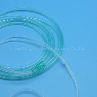 Medical Oxygen Nasal Cannula PVC Transparent Tube Medical Supply Soft Tip Oxygen Cannula Curved Prong Disposable