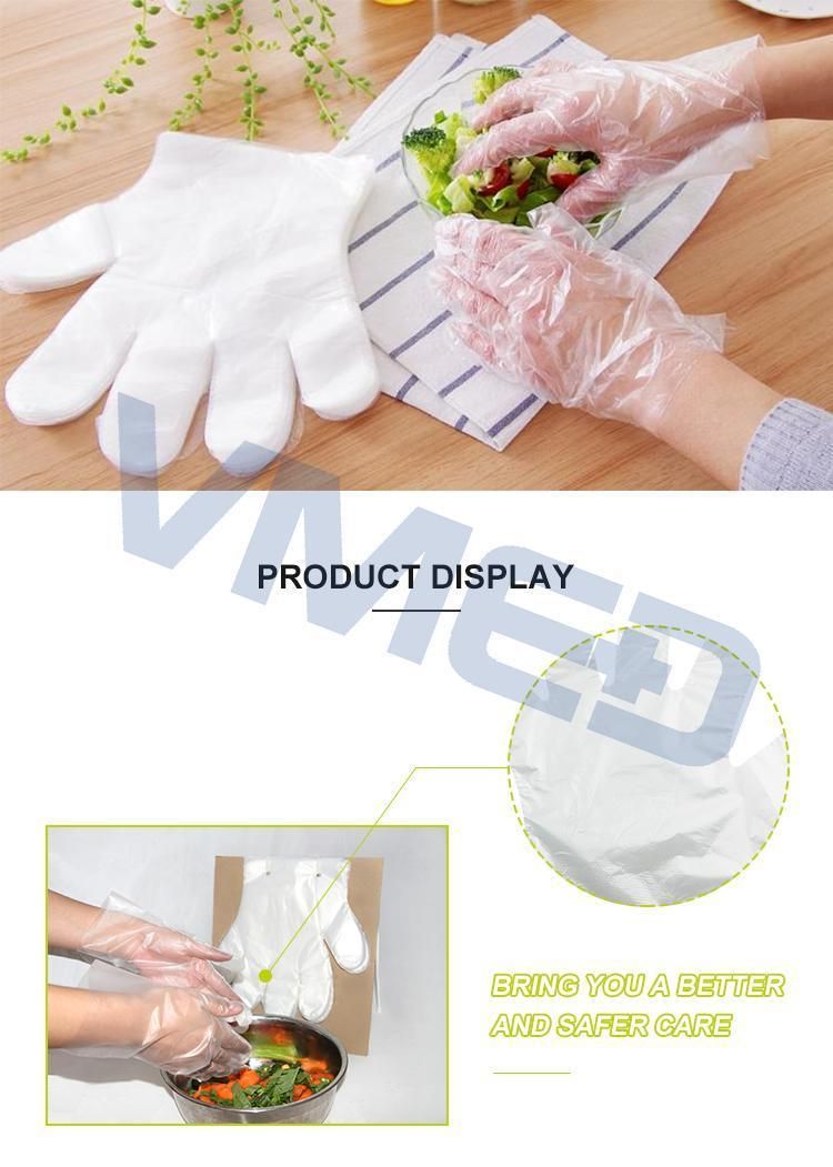 Transparent PE Plastic Waterproof Glove