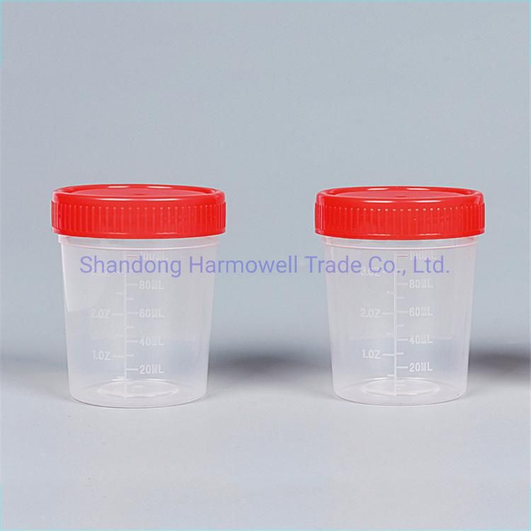 Hot Sale One-off PP Urine Sample Cup with Screw Cap