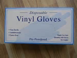 Pre-Powdered Examination Vinyl Gloves Cleanroom